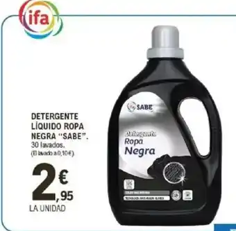 E.Leclerc SABE Detergente líquido ropa negra oferta