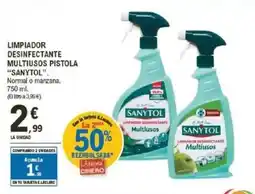 E.Leclerc SANYTOL Limpiador desinfectante multiusos pistola oferta