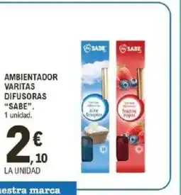 E.Leclerc SABE Ambientador varitas difusoras oferta