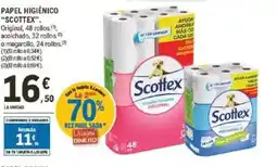 E.Leclerc SCOTTEX Papel higiénico oferta