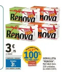 E.Leclerc RENOVA Servilleta oferta