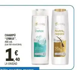 E.Leclerc UNNIA Champú oferta