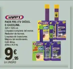 E.Leclerc WYNN'S Pack pre-itv diésel o gasolina oferta