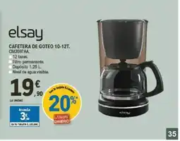 E.Leclerc ELSAY Cafetera de goteo oferta