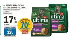 E.Leclerc ULTIMA Alimento para gatos esterilizados oferta
