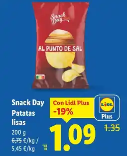 Lidl SNACK DAY Patatas lisas oferta