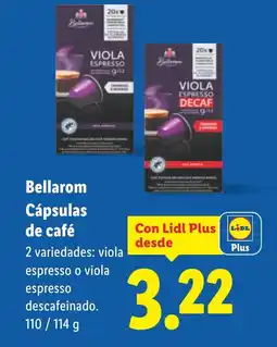 Lidl BELLAROM Cápsulas de café oferta