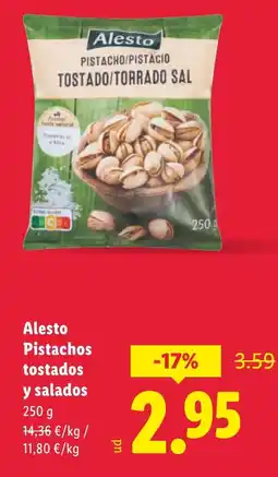 Lidl ALESTO Pistachos tostados y salados oferta