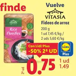 Lidl Fideos de arroz oferta