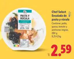 Lidl Chef Select Ensalada de pasta y rúcula oferta