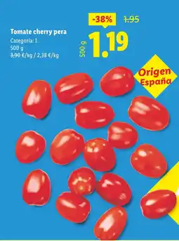 Lidl Tomate cherry pera oferta