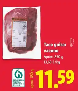 Lidl Taco guisar vacuno oferta
