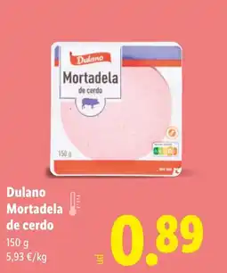 Lidl DULANO Mortadela de cerdo oferta