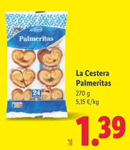 Lidl LA CESTERA Palmeritas oferta