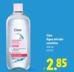 Lidl CIEN Agua micelar sensitive oferta