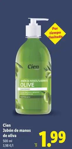 Lidl CIEN Jabón de manos de oliva oferta