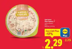 Lidl Chef Select Pizza 4 quesos oferta