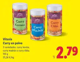 Lidl VITASIA Curry en polvo oferta