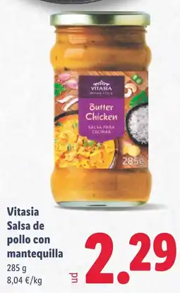 Lidl VITASIA Salsa de pollo con mantequilla oferta