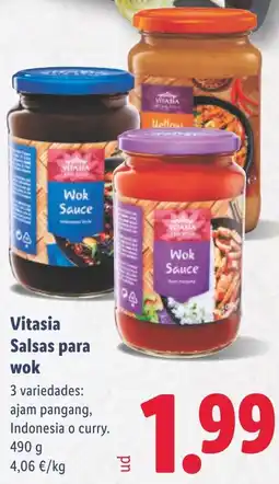 Lidl VITASIA Salsas para wok oferta