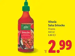 Lidl VITASIA Salsa Sriracha oferta