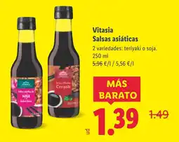 Lidl VITASIA Salsas asiáticas oferta