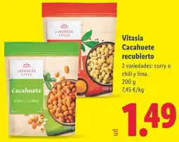 Lidl VITASIA Cacahuete recubierto oferta