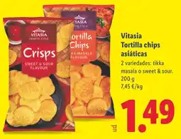 Lidl VITASIA Tortilla chips asiáticas oferta