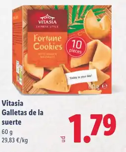 Lidl VITASIA Galletas de la suerte oferta