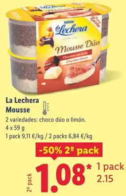 Lidl LA LECHERA Mousse oferta