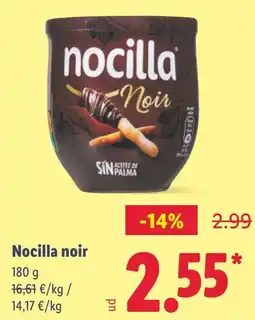 Lidl Nocilla noir oferta