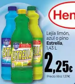 Unide Market ESTRELLA Lejía limón, azul o pino oferta