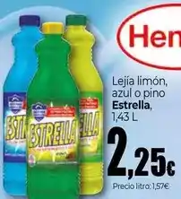 Unide Market Estrella - lejía limón/ azul o pino oferta