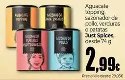 Unide Market Just spices - aguacate topping oferta