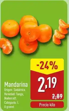ALDI Origen - mandarina oferta