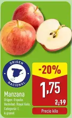 ALDI Origen - manzana oferta