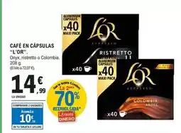E.Leclerc L'or - cafe en capsulas oferta