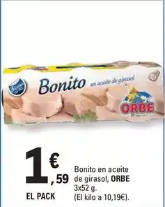 E.Leclerc Orbe - bonito en aceite de girasol oferta