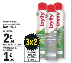 E.Leclerc Byly - desodorante gama señalizadas oferta