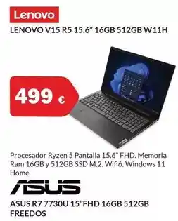 Microsshop Lenovo - v15 r5 15.6 16gb 512gb w11h oferta