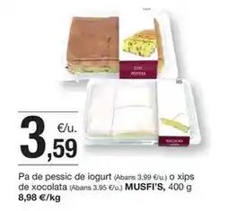 BonpreuEsclat Coc - pa de pessic de iogurt o xips de xocolata oferta