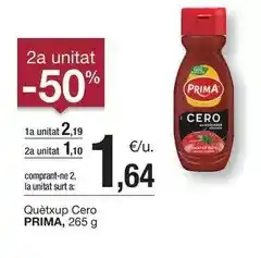 BonpreuEsclat Prima - quetxup cero oferta
