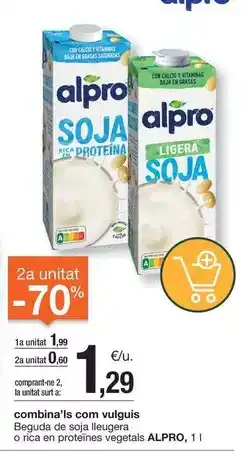 BonpreuEsclat Alpro - beguda de solia alugueza o rica oreo vegetales oferta