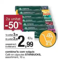BonpreuEsclat Starbucks - cafe en capsules assortiment oferta