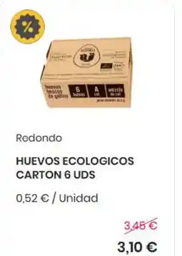 Supermercados Sánchez Romero Huevos ecologicos carton 6 uds oferta
