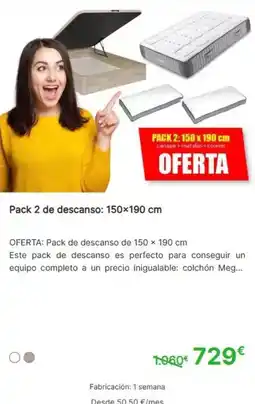 Mobiprix Pack 2 de descanso oferta