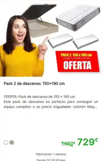 Mobiprix Pack 2 de descanso oferta
