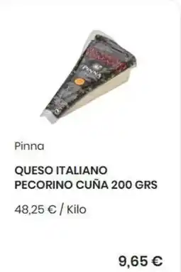 Supermercados Sánchez Romero Pinna - queso italiano pecorino cuna oferta