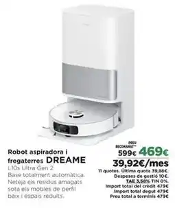 El Corte Inglés Dreame - robot aspiradora i fregaterres oferta