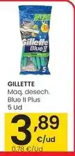 Eroski Gillette - maq. desech. blue 2 plus oferta